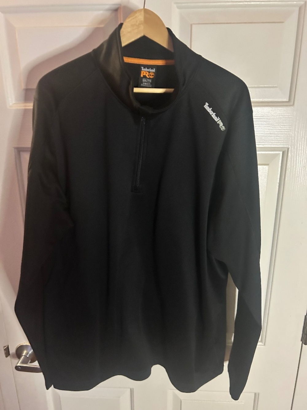 Timberland PRO Half Zip Up Pull Over Jacket, Black, US Men’s XXL